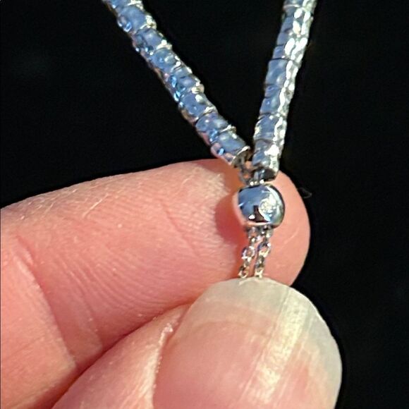 Gorjana Laguna Silver Y Shaped Necklace Dainty Evening Holiday - Picture 7 of 8